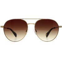 Ted Baker Men's Aviator Antique Gold Brown Gradient TB1682 Konrad