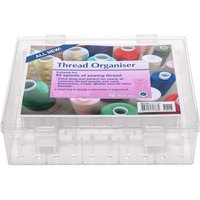 & HL EMB THREAD BOX Thread Organiser Clear XL 80 Spool Hemline