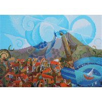 & MOUNT VESUVIUS Diamond Painting Kit Mount Vesuvius Diamond Dotz