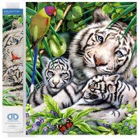 & TIGER & CUBS Diamond Painting Kit Tiger & Cubs Diamond Dotz