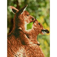 & KISSING KANGAS Diamond Painting Kit Kissing Kangas Diamond Dotz