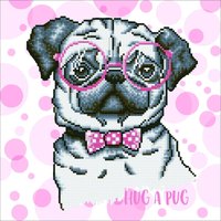 & HUG PUG Diamond Painting Kit Hug Pug Diamond Dotz