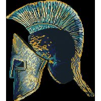 & SPARTAN SYMBOL Diamond Painting Kit Spartan Symbol Diamond Dotz