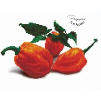 & PEPPER BON APPETIT Diamond Painting Kit Pepper Bon Appetit Diamond Dotz