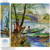 & Diamond Painting Kit Fishing Spring