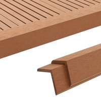Berkfield Home 5 pcs Decking Angle Trims WPC 170 cm Light Brown