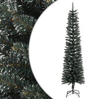 Berkfield Home Artificial Slim Christmas Tree with Stand Green 210 cm PVC