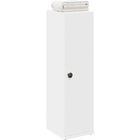 Berkfield Home Bathroom Cabinet with Roll Holder White 20.5x22x72 cm