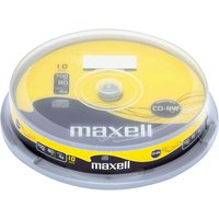 Maxell CD-RW80 80 Mins Discs - 10 Pack in Grey