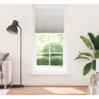 Berkfield Home Pleated Blind Light Grey 85x200 cm Fabric Width 84.4 cm Polyester