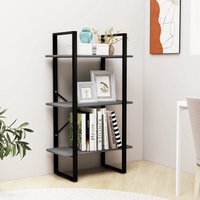 Berkfield Home Storage Shelf Grey 60x30x105 cm Solid Pine Wood | Size: 60 x 30 x 105 cm