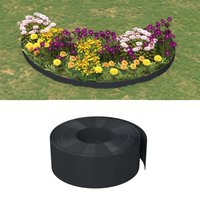 Berkfield Home Garden Edgings 3 pcs Black 10 m 20 cm Polyethylene