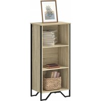 Berkfield Home Bookcase Sonoma Oak 50x31x106 cm Engineered Wood in Brown | Size: 50 x 31 x 106 cm