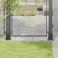 Berkfield Home Post Bases Square 12 pcs Anthracite 91x91 mm Powder-coated Steel