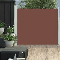 Berkfield Home Patio Retractable Side Awning 100x300 cm Brown