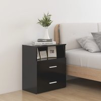 Berkfield Home Bed Cabinet Black 50x32x60 cm | Size: 50 x 32 x 60 cm