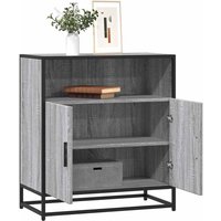 Berkfield Home Sideboard Grey Sonoma 68x35x76 cm Engineered Wood | Size: 68 x 35 x 76 cm