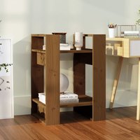 Berkfield Home Book Cabinet/Room Divider Honey Brown 41x35x57 cm Solid Wood Pine | Size: 41 x 35 x 57 cm