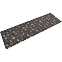 Berkfield Home Kitchen Rug Washable Paws 60x180 cm Velvet