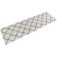 Berkfield Home Kitchen Rug Washable Square 60x180 cm Velvet in Grey