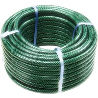 MANTRARAJ 50M Garden Hose Pipe Reel PVC Reinforced Outdoor 1/2" Hosepipe in Green
