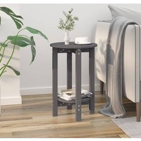 Berkfield Home Coffee Table Grey Ø 40x60 cm Solid Wood Pine