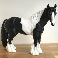 Animal Crackers Large Piebald Cob Horse Figurine By Leonardo, Gift Boxed