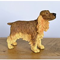 Animal Crackers Golden Brown Cocker Spaniel Dog Figurine By Leonardo, Gift Boxed