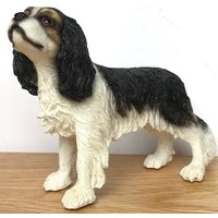 Animal Crackers Tricolour King Charles Spaniel Figurine by Leonardo, Gift Boxed