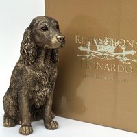 Animal Crackers Spaniel ornament figurine, Leonardo Reflections Bronzed, gift boxed in Bronze