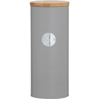 Rayware Typhoon Living Pasta Storage Jar 2.5 Litre with Bamboo Lid - Grey