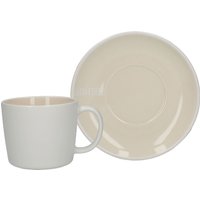 Barcelona Modern Style Ceramic Teacup & Saucer Set Coffee or Tea