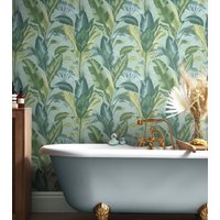 Envy Leaf It Out Twilight Wallpaper in Blue | Size: 10000mm x 520mm
