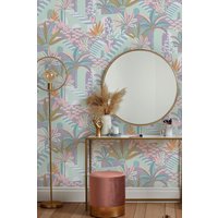Envy Vacay Candy Blue Floral Wallpaper