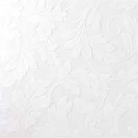 Superfresco Paintable Large Scrolling Leaf Textured White Durable Wallpaper | Size: 10000mm x 520mm
