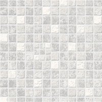 Contour Earthen Tile Effect Kitchen & Bathroom Grey/White Washable Wallpaper in Grey | Size: 10000mm x 520mm