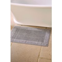 CHRISTY 'Supreme' Luxury 100% Cotton Towelling Bath Mats in Silver