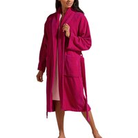 CHRISTY Women's 'Supreme Velour' 100% Sheared Cotton Bath Robe in Raspberry | Size: XL