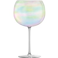 LSA Set 4 Bubble Pearl Lustre Stemmed Balloon Glass Goblets