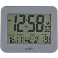 Acctim Otto Superbrite® Digital Bedside Alarm Clock in Grey