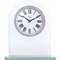 Adelaide Mantel Clock Quartz Glass Luminous Hands Floating Effect Energy Efficient Metallic