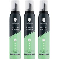 " Mousse Volume HL4 Strong Hold Foam Curly Hair 3 Pack