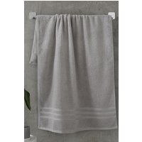Catherine Lansfield 'Zero Twist' Bath Towel in Silver