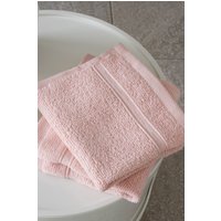 Catherine Lansfield 'Zero Twist' Face Cloth Pair in Pink