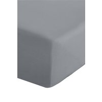 Catherine Lansfield 'Easy Iron Percale' Combed Polycotton 35cm Depth Sheet in Grey | Size: Super King Fitted