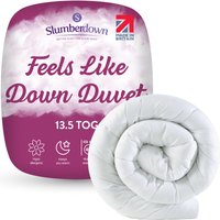 Slumberdown Feels Like Down 13.5 Tog Winter Duvet in White | Size: King