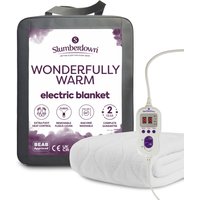 Slumberdown Wonderfully Warm Electric Blanket in White | Size: Super King