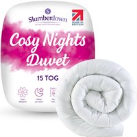Slumberdown Cosy Nights 15 Tog Winter Duvet in White | Size: King