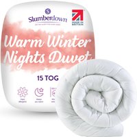 Slumberdown Warm Winter Nights 15 Tog Winter Duvet in White | Size: Double