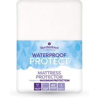 Slumberdown Waterproof Protect Mattress Protector in White | Size: King
